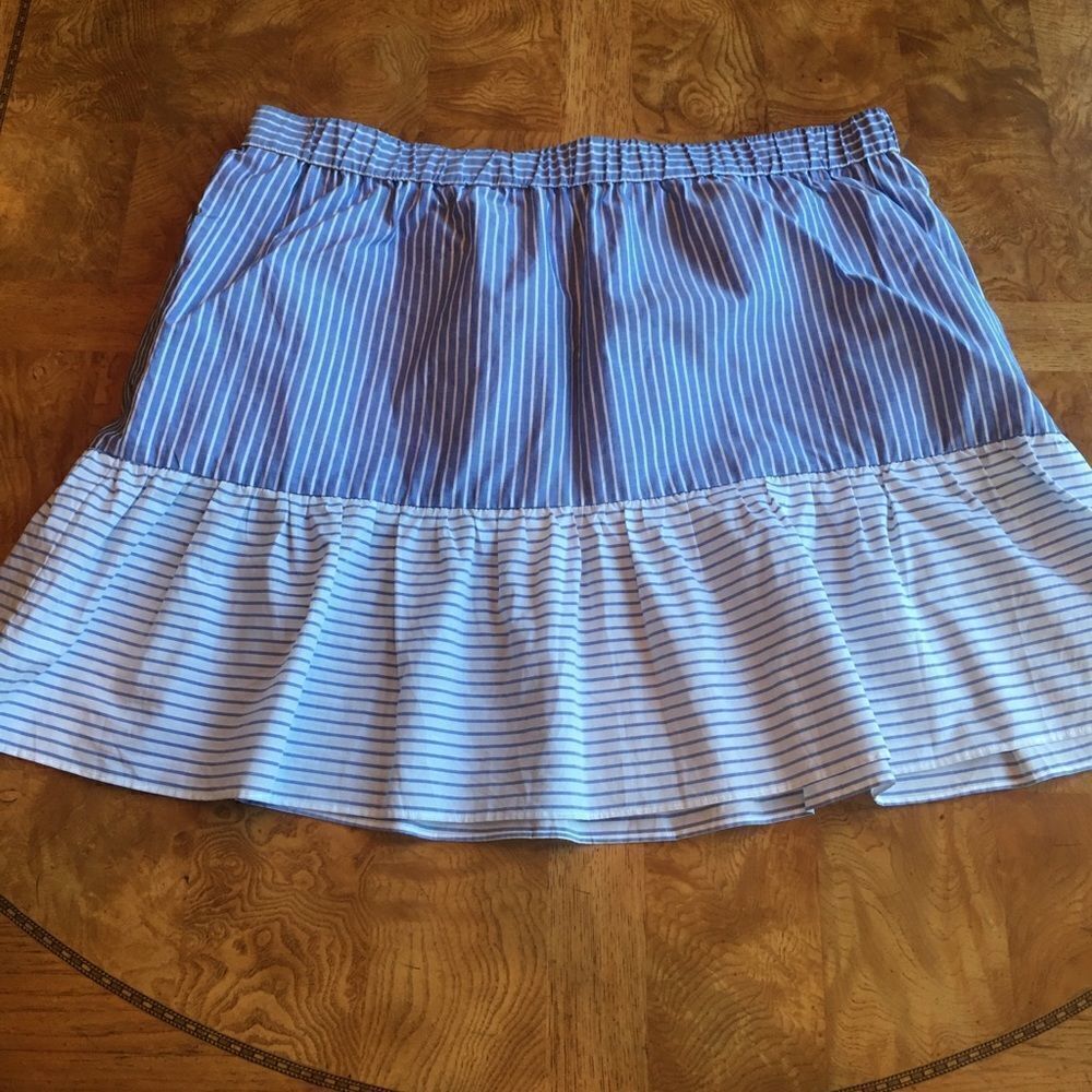 Adorable new blue and white pinstripe skirt